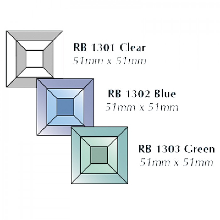 Double Faceted Square 60x60mm (1)