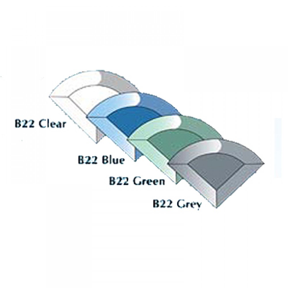 Blue designer Bevel 85mm x 60mm