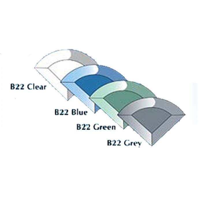 Blue designer Bevel 85mm x 60mm