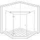 1224mm 360 Degree Glass To Glass Reinforcement Bar Kit - SC